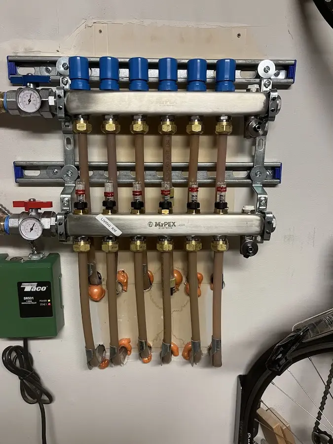 Plumber performing Gas Leak Detection at a residential property in Kingfisher